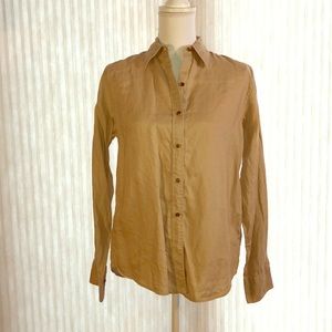 Lauren button down linen top